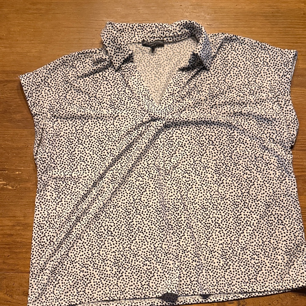 Adrianna Papell Monochrome Dotted Top
